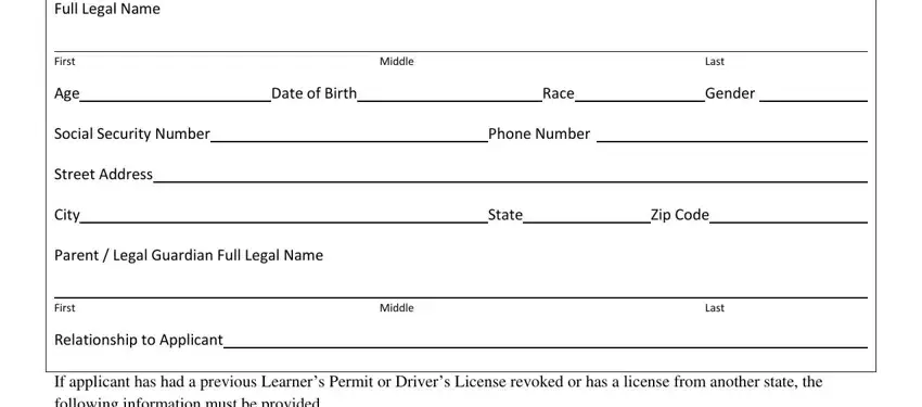 step 1 to filling in sf1010 form