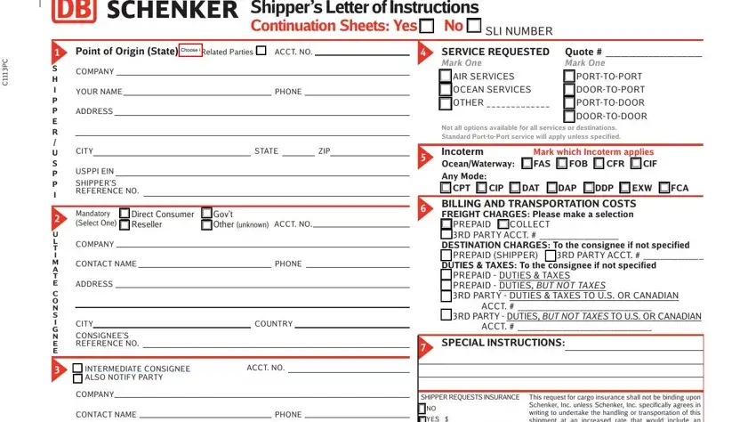 portion of empty spaces in shipper s template