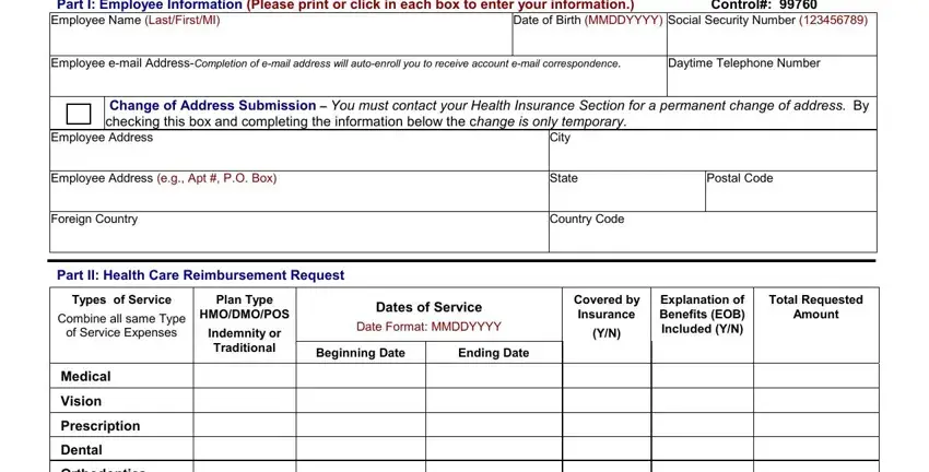 filling in shps reimbursement form part 1