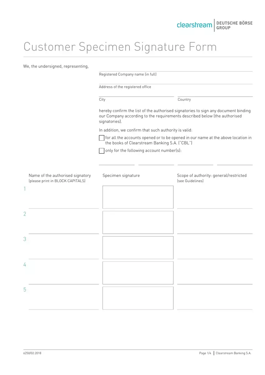 Signature Page Template For Contract