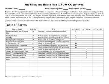 Site Safety Health Plan Form Preview