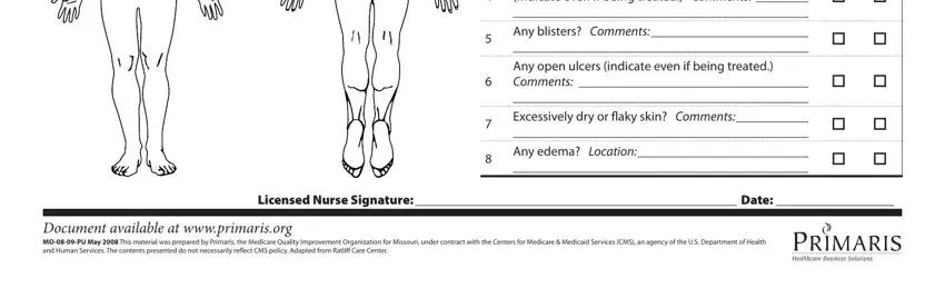 Skin Assessment Form ≡ Fill Out Printable Pdf Forms Online