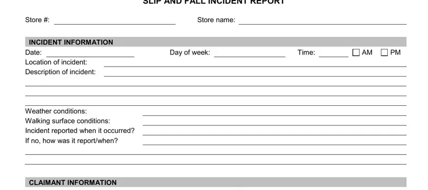 fall incident report pdf spaces to fill in