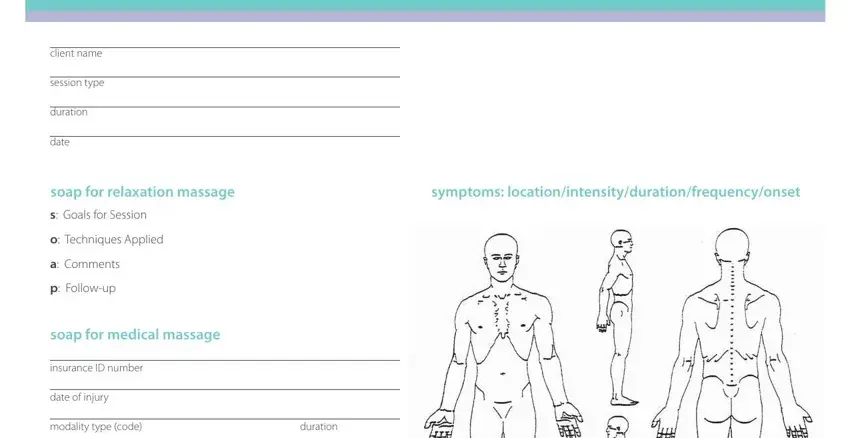 massage therapy soap notes pdf empty spaces to complete