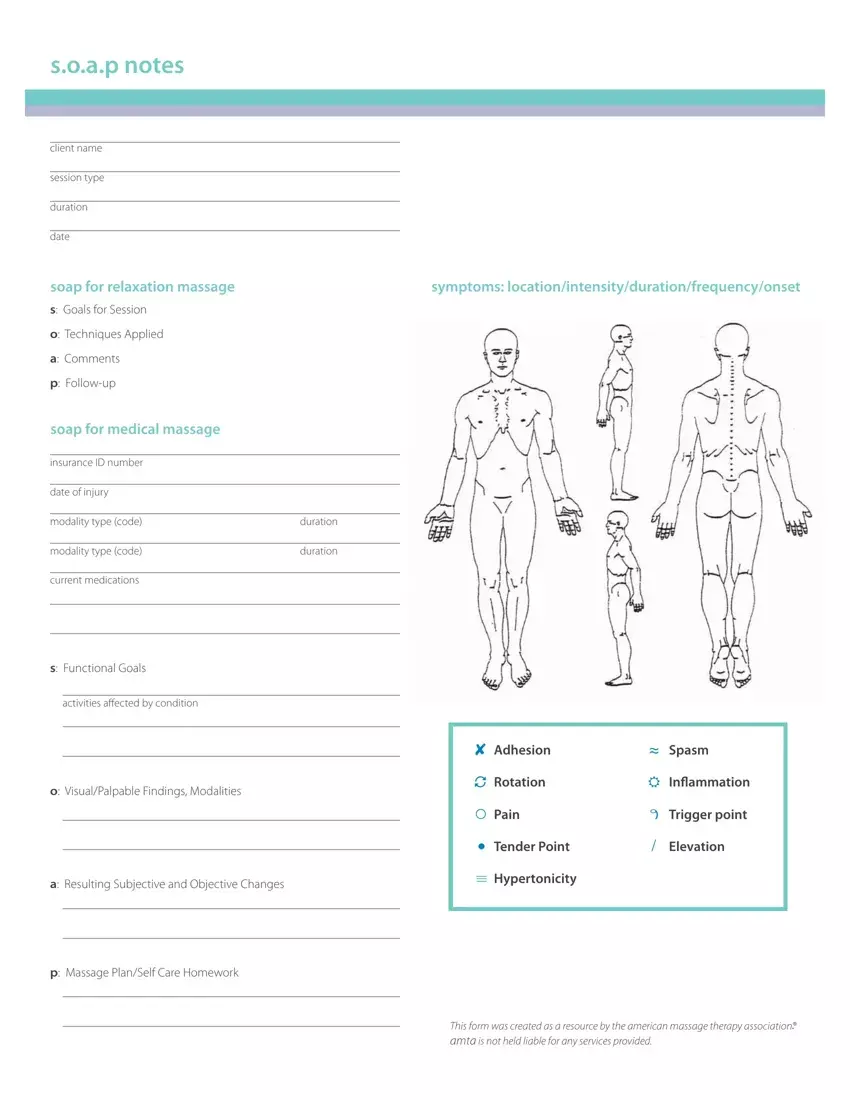 Soap Medical Massage Template first page preview