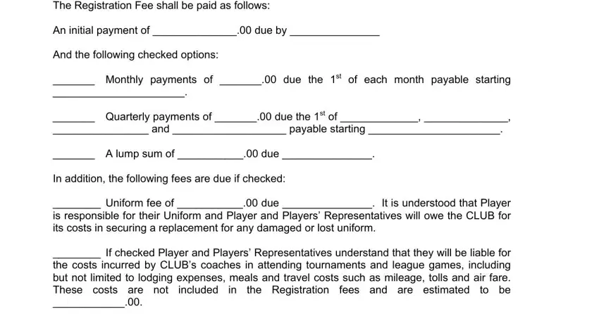 Finishing football contract template step 3
