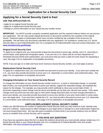 Social Security Application Preview