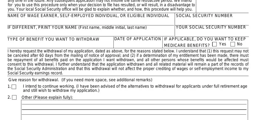 Social Security Form Ssa 521 ≡ Fill Out Printable Pdf Online