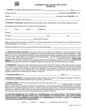 South Carolina Real Estate Contract Form 310 Preview