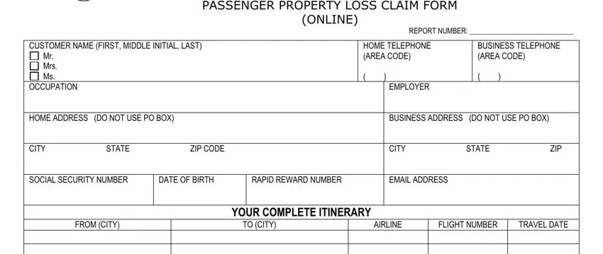 southwest airline ticket template