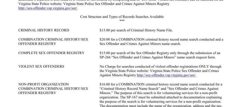 stage 4 to filling out virginia state police background check sp 167