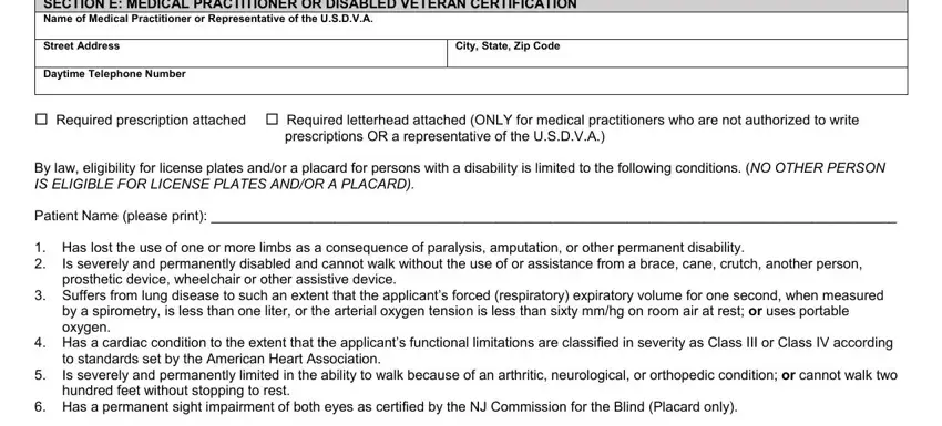 stage 4 to filling out handicap placard application nj