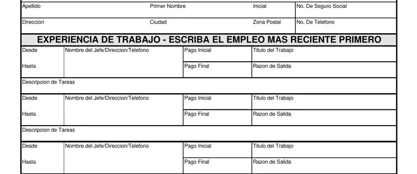 Spanish Application Employment ≡ Fill Out Printable Pdf Forms Online 8229