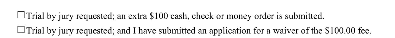 CN 10542 example filled out, trial by jury
