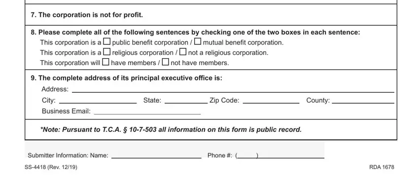 stage 3 to finishing tn form nonprofit