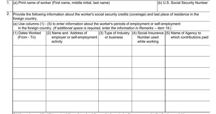 ssa 2490 bk form fields to complete