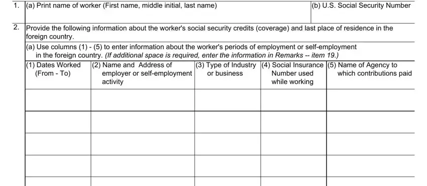 step 3 to finishing ssa 2490 bk form