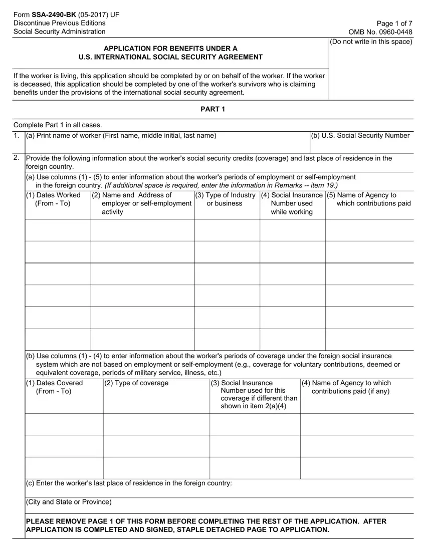 Ssa 2490 Bk Form first page preview