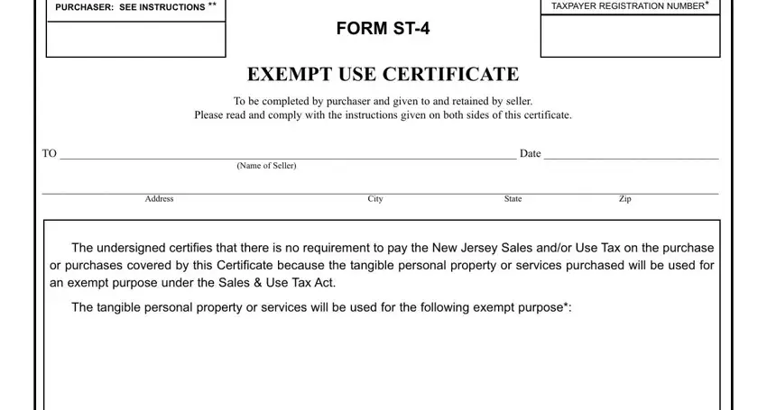 new jersey exempt blanks to consider