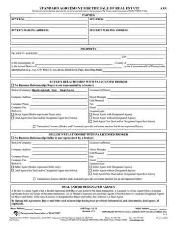 Standard Agreement For Real Estate Sale Form Preview