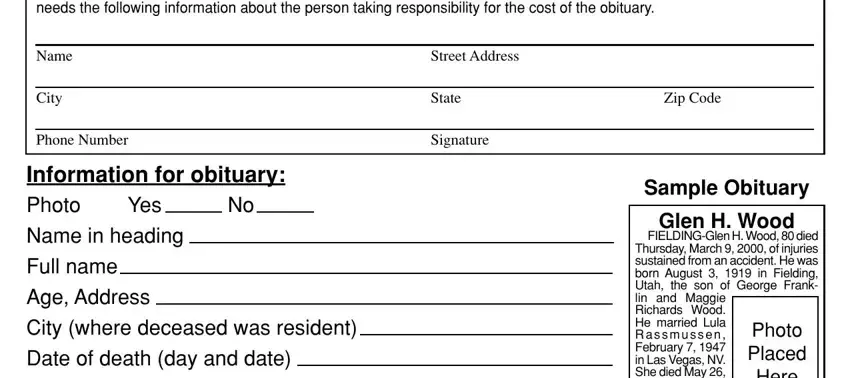 portion of spaces in obituary form standard examiner ogden