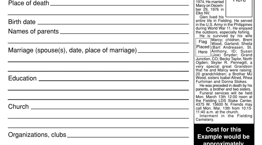 part 2 to finishing obituary form standard examiner ogden