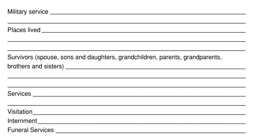 Filling in obituary form standard examiner ogden stage 4