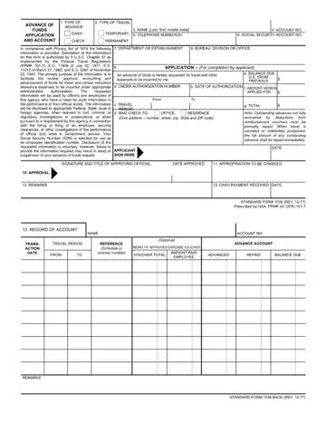 Standard Form 1038 Preview