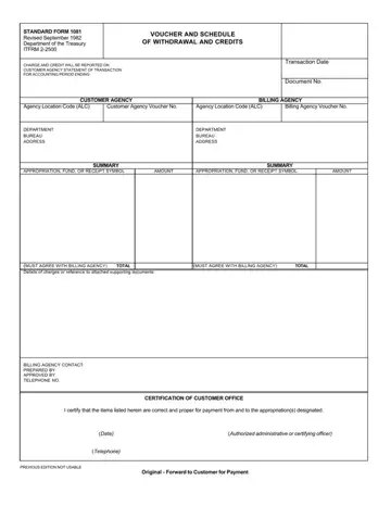 Standard Form 1081 Preview