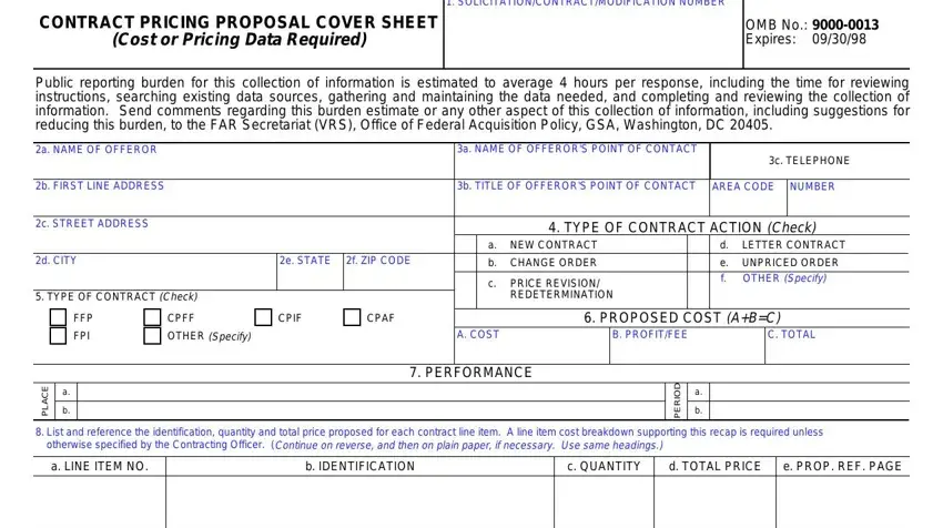 standard form 1411 gaps to fill in