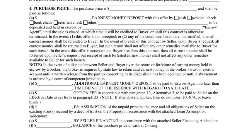 stage 2 to completing north carolina real estate contract form