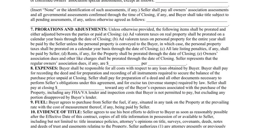 step 4 to entering details in north carolina real estate contract form