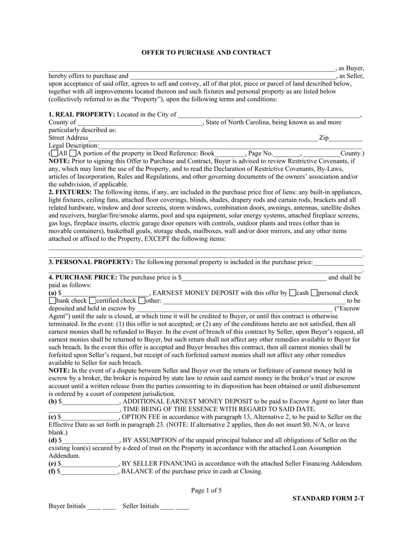 Standard Form 2 T first page preview