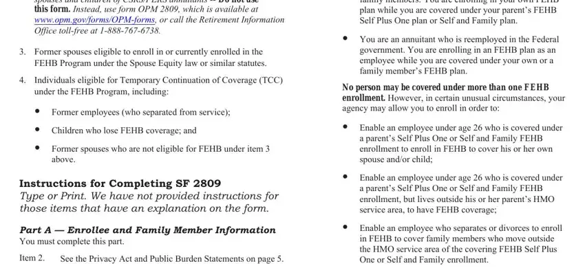 govform 2809 blanks to complete