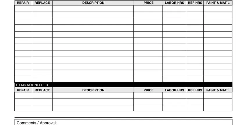 step 2 to entering details in state farm supplement request form