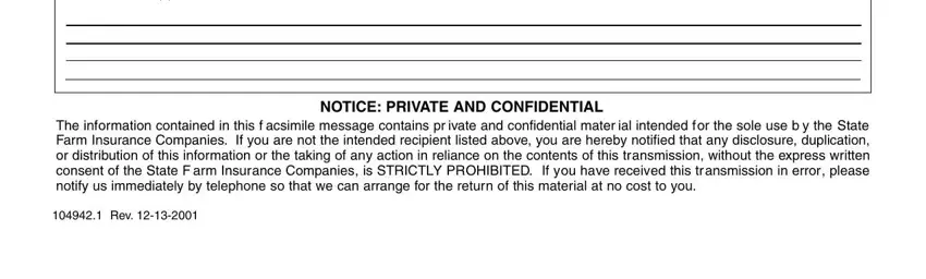 part 3 to filling out state farm supplement request form