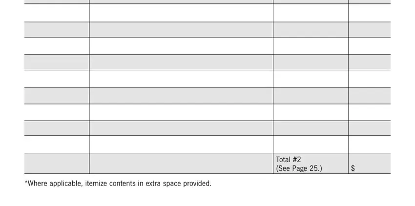 stage 4 to entering details in state farm personal property inventory customer worksheet