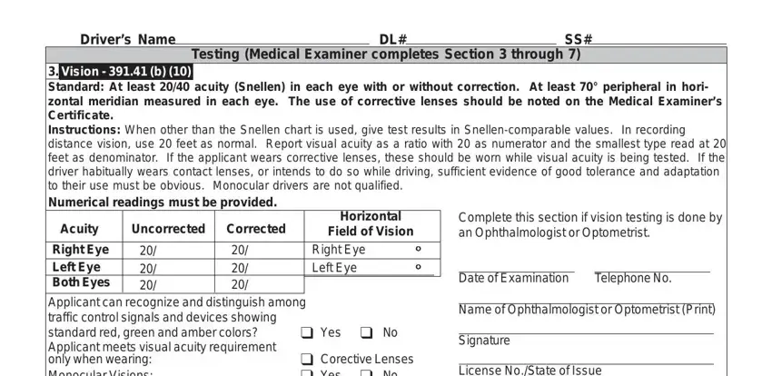 Completing indiana cdl medical form stage 4