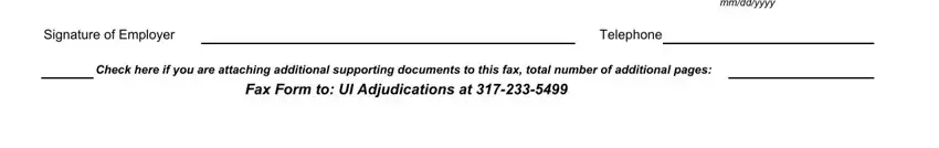 state form 54244 640p indiana Signature of Employer, Telephone, mmddyyyy, and Check here if you are attaching blanks to complete