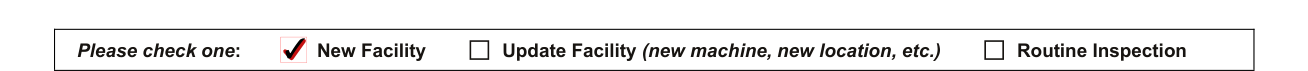 State Form 9977 example filled out, please check one