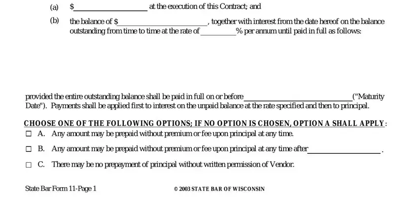 Filling out contract wisconsin stage 2