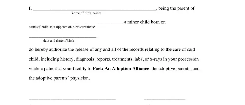 Filling out pregnancy verification papers part 4