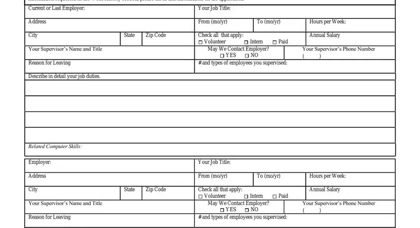 stage 3 to entering details in employment application georgia