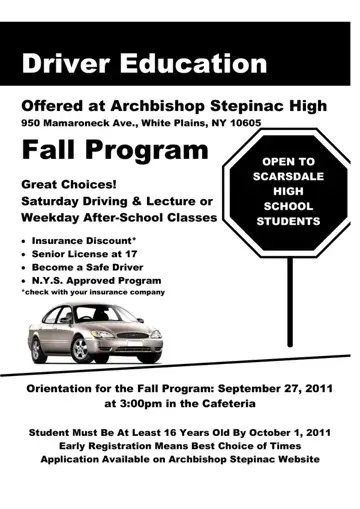 Stepinac Drivers Form Preview