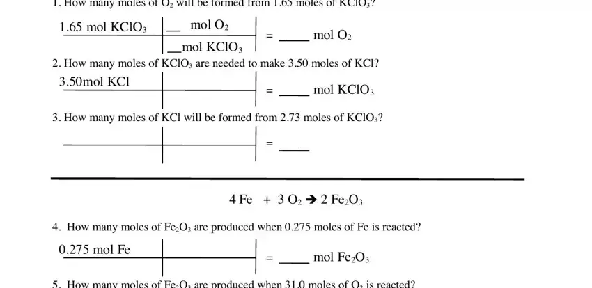 stage 1 to filling out CzHsOH