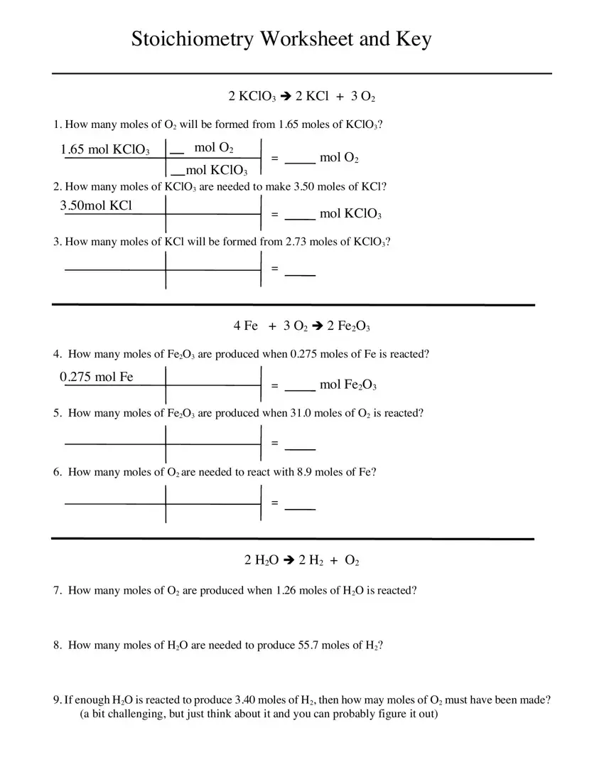 Stoichiometry Worksheet ≡ Fill Out Printable PDF Forms Online Within Stoichiometry Problems Worksheet Answers
