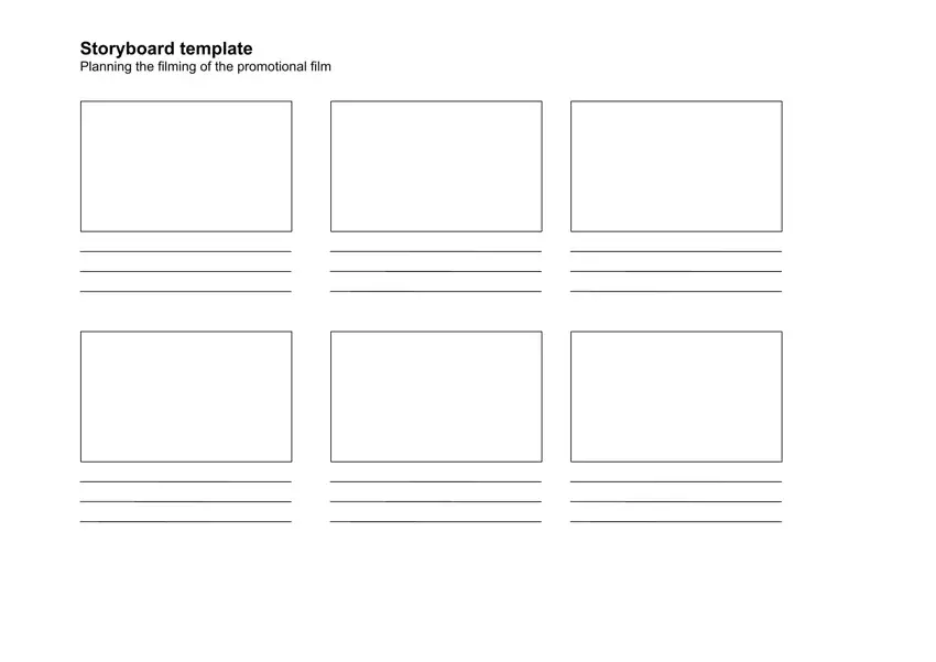 Storyboard Template first page preview