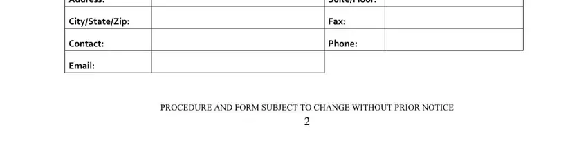 chase subordination requirement Address, CityStateZip, Contact, Email, SuiteFloor, Fax, Phone, and PROCEDURE AND FORM SUBJECT TO blanks to fill