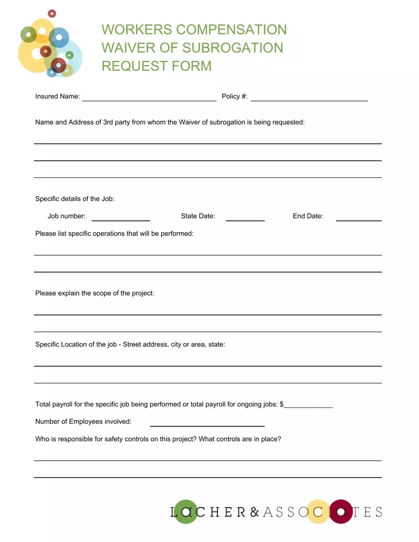 Subrogation Letter Form ≡ Fill Out Printable PDF Forms Online