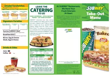 Subway Order Form Preview